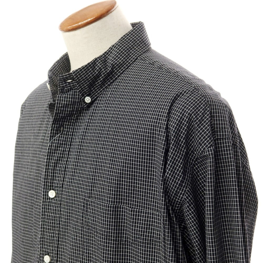 [Used] SSZ 2023 Autumn/Winter x MIN-NANO Cotton Button-down Casual Shirt Black x White [M] [Condition Rank B] ​​[Men&