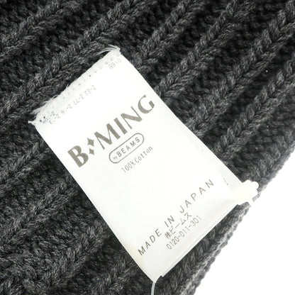 [Used] B:MING LIFE STORE by BEAMS 2023 Fall/Winter Mid-gauge Cotton Knit Cap Grey [GRY] [S/S/A/W] [Condition Rank B] [Men&