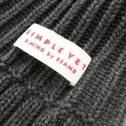 [Used] B:MING LIFE STORE by BEAMS 2023 Fall/Winter Mid-gauge Cotton Knit Cap Grey [GRY] [S/S/A/W] [Condition Rank B] [Men&