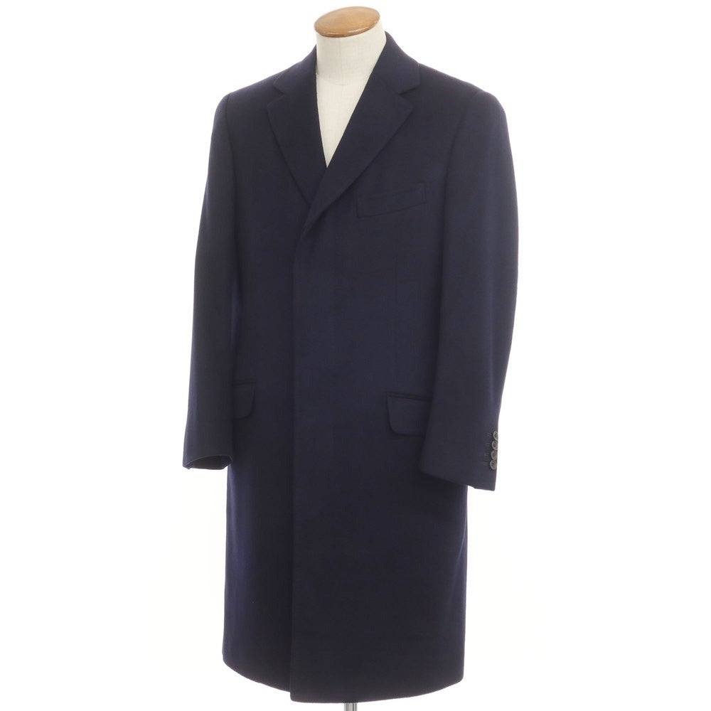 【中古】ダンヒル Dunhill カシミヤ チェスターフィールドコート ネイビー【 48 】【 状態ランクB 】【 メンズ 】
[CPD]