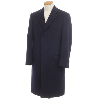 [Used] Dunhill Cashmere Chesterfield Coat Navy [48] [Condition Rank B] ​​[Men&