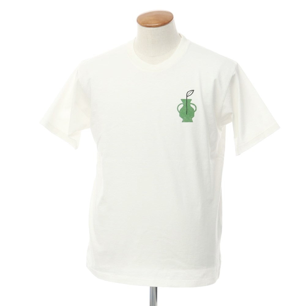 [New] Madson Cotton Crew Neck Short Sleeve T-Shirt White x Green [M] [Condition Rank N] [Men&