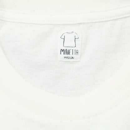 [New] Madson Cotton Crew Neck Short Sleeve T-Shirt White x Green [M] [Condition Rank N] [Men&