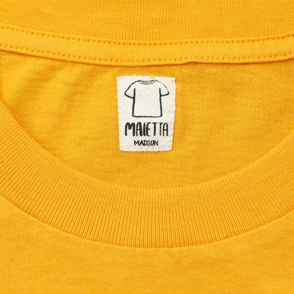 [New Outlet] Madson Cotton Crew Neck Short Sleeve T-Shirt Orange [S] [Condition Rank N-] [Men&