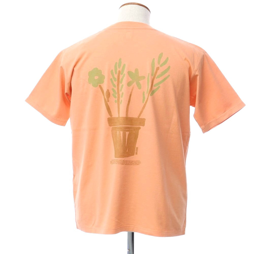 [New] Madson Cotton Crew Neck Short Sleeve T-Shirt Salmon Pink [M] [Condition Rank N] [Men&