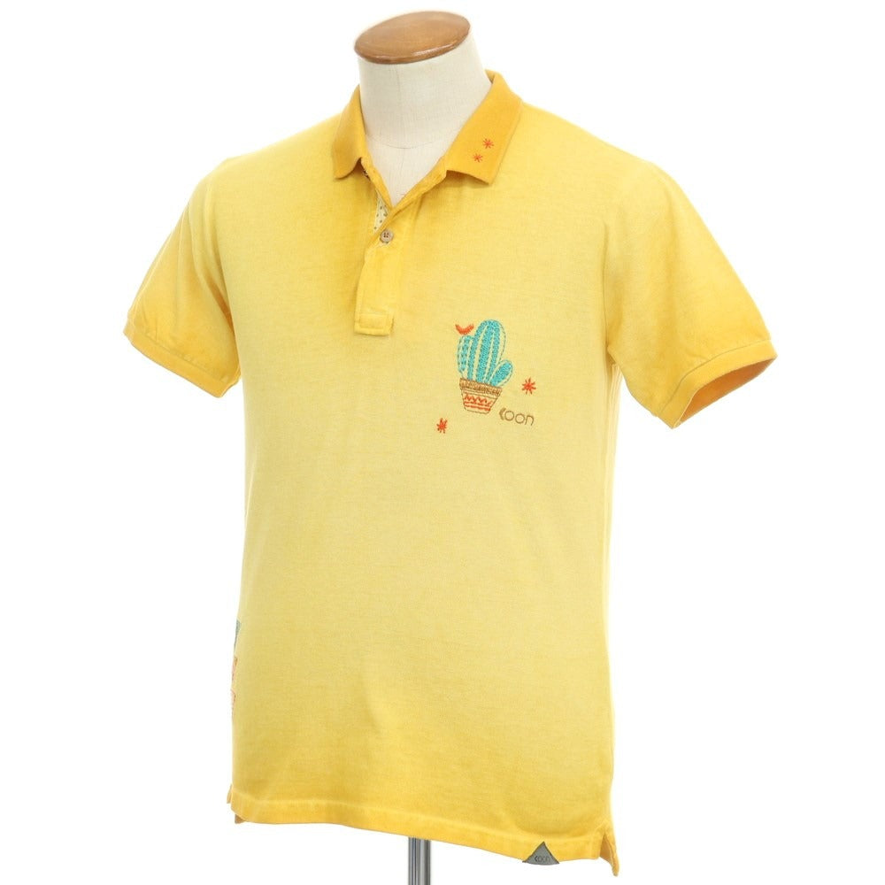 [New] KOON Cotton Pique Short Sleeve Polo Shirt
 Yellow [Size M] [YEL] [S/S] [Condition Rank N] [Men&