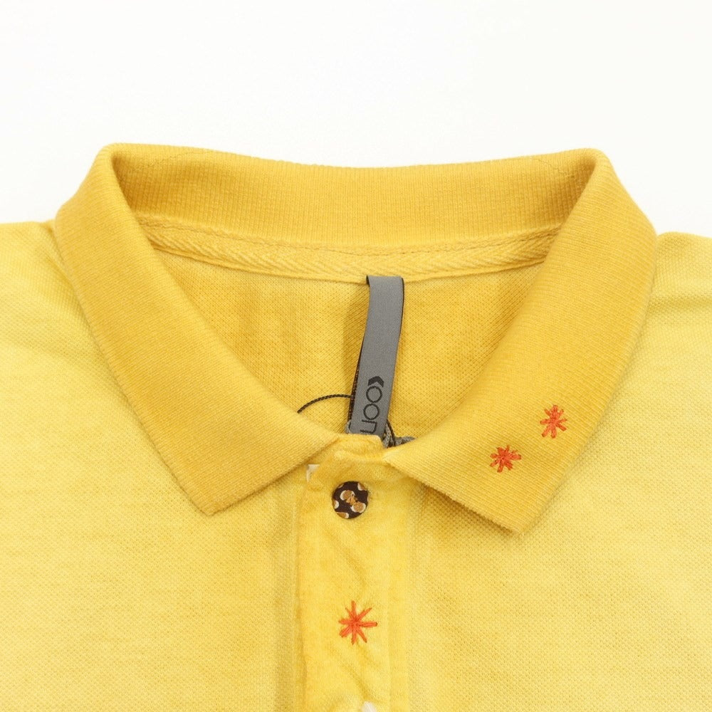 [New] KOON Cotton Pique Short Sleeve Polo Shirt
 Yellow [Size M] [YEL] [S/S] [Condition Rank N] [Men&