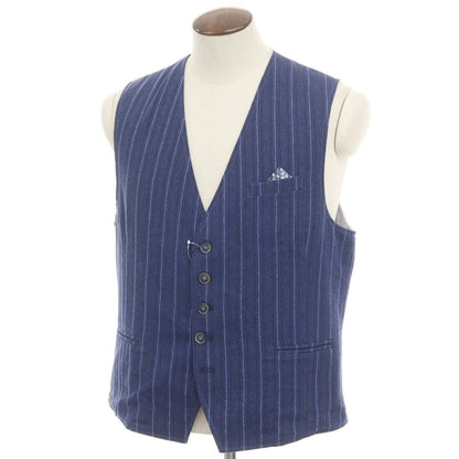 [New] KOON Cotton Polyester Reversible Vest Casual Gilet Navy x Gray [56] [Condition Rank N] [Men&