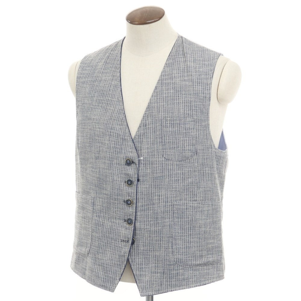 [New] KOON Cotton Polyester Reversible Vest Casual Gilet Navy x Gray [56] [Condition Rank N] [Men&