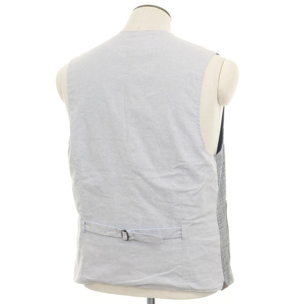 [New] KOON Cotton Polyester Reversible Vest Casual Gilet Navy x Gray [56] [Condition Rank N] [Men&