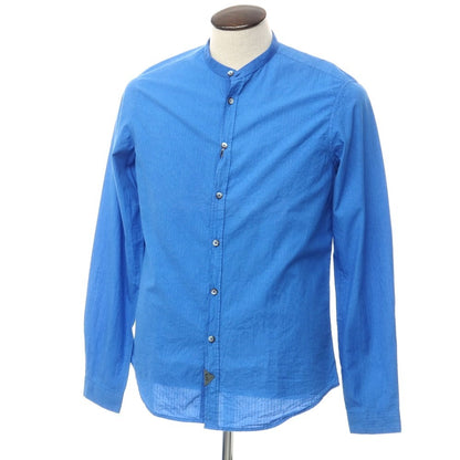 [New] KOON Cotton Band Collar Casual Shirt Blue [Size L] [BLU] [S/S] [Condition Rank N] [Men&