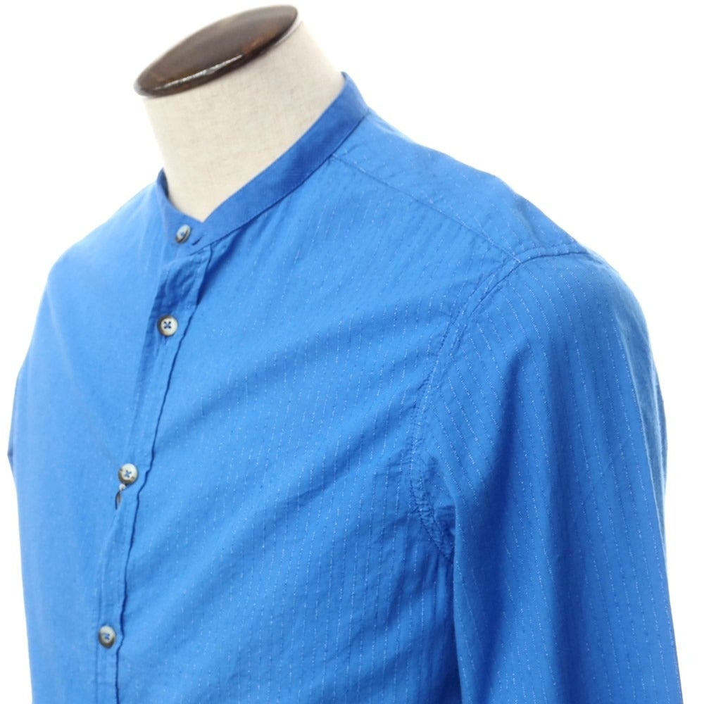 [New] KOON Cotton Band Collar Casual Shirt Blue [Size L] [BLU] [S/S] [Condition Rank N] [Men&