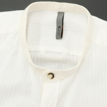 [New] KOON Cotton Band Collar Casual Shirt White [Size M] [WHT] [S/S] [Condition Rank N] [Men&