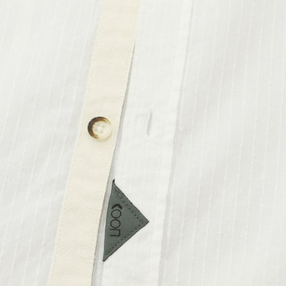 [New] KOON Cotton Band Collar Casual Shirt White [Size M] [WHT] [S/S] [Condition Rank N] [Men&