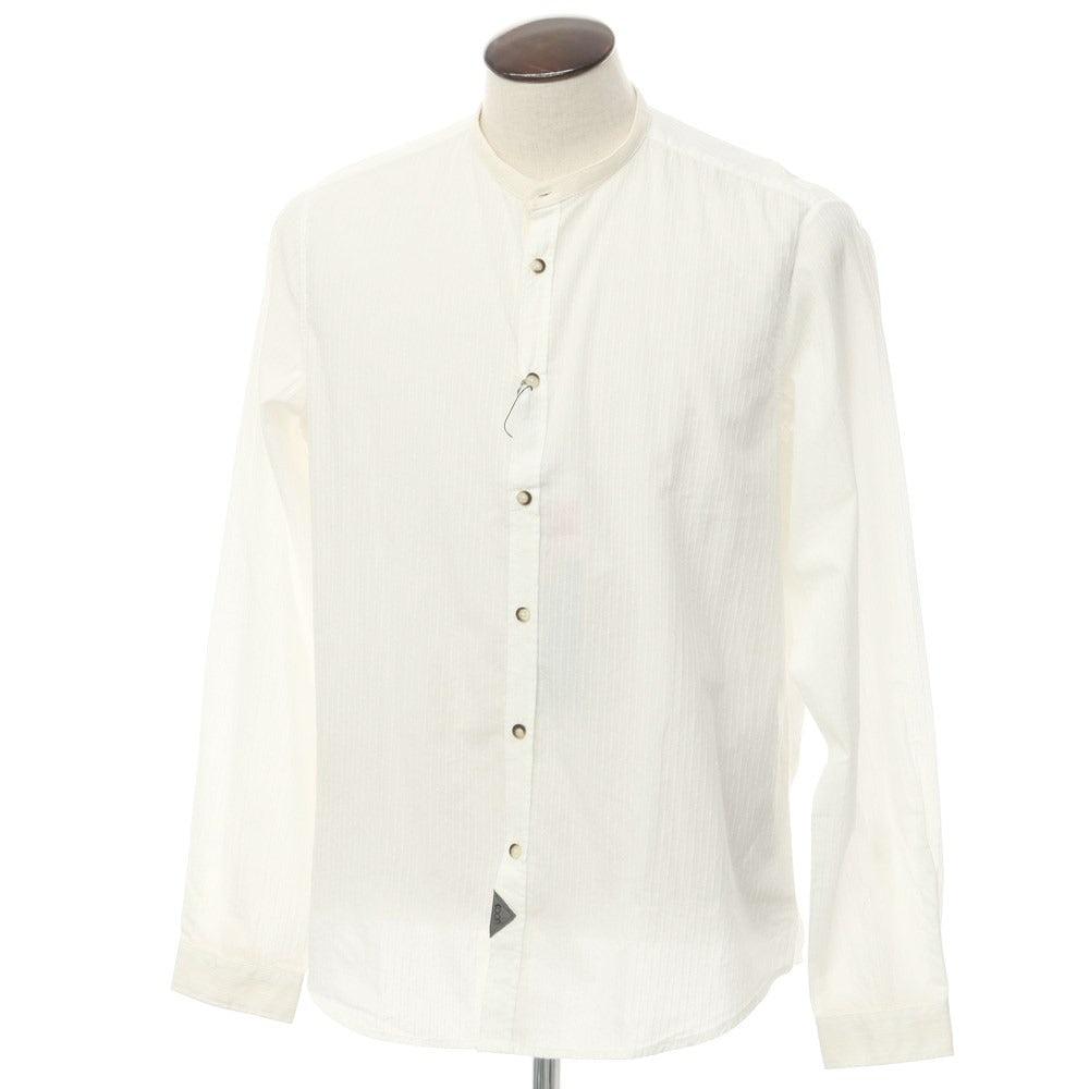 [New] KOON Cotton Band Collar Casual Shirt White [Size XXL] [WHT] [S/S] [Condition Rank N] [Men&