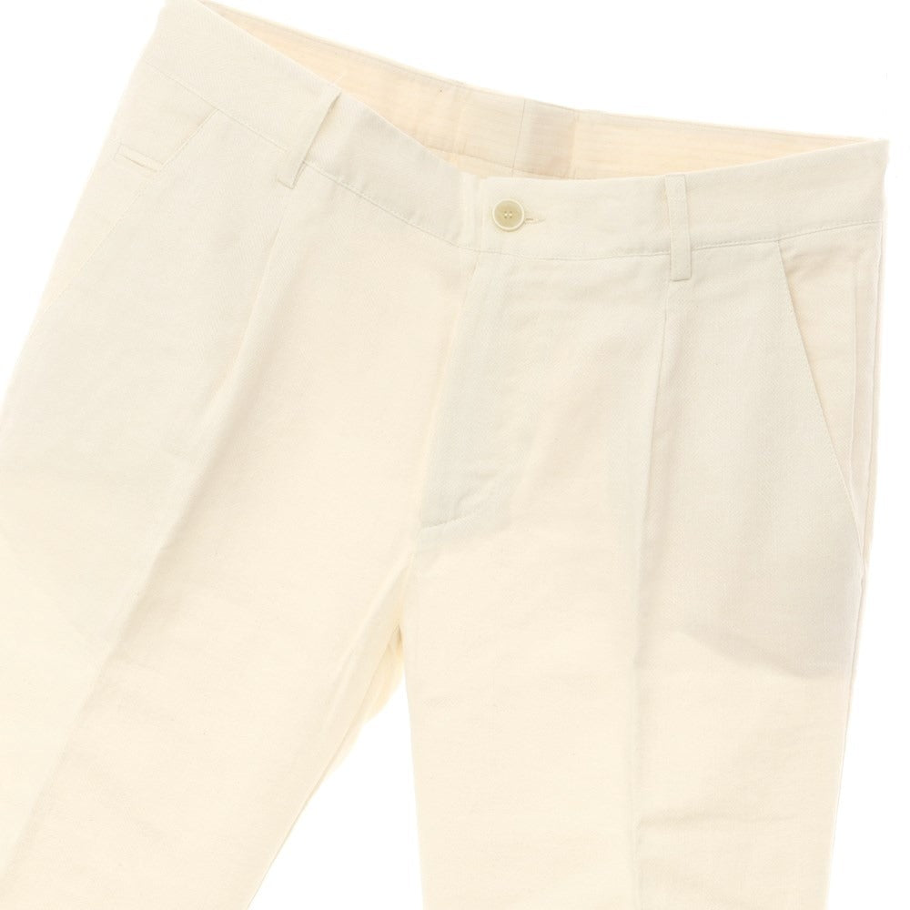 [New] KOON Cotton Linen Rayon Casual Slacks
 Ivory [Size 50] [WHT] [S/S] [Condition Rank N] [Men&