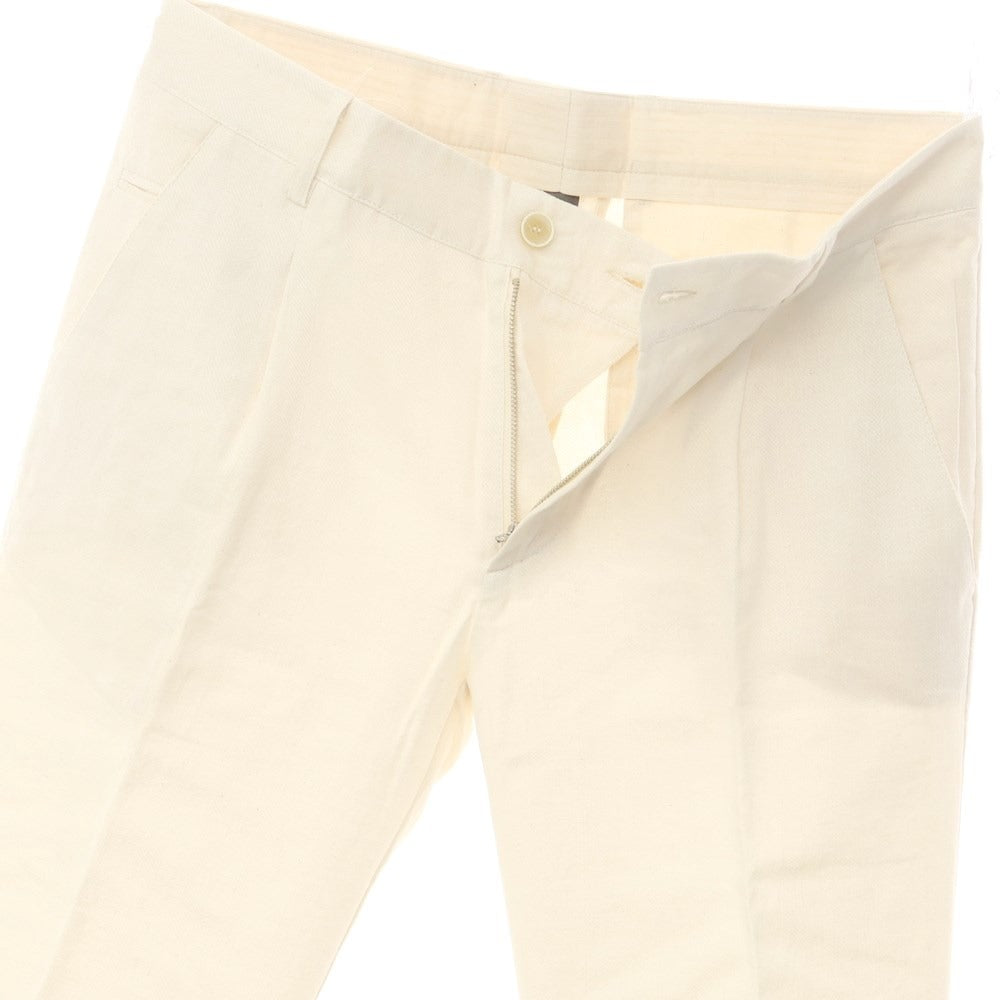 [New] KOON Cotton Linen Rayon Casual Slacks
 Ivory [Size 50] [WHT] [S/S] [Condition Rank N] [Men&