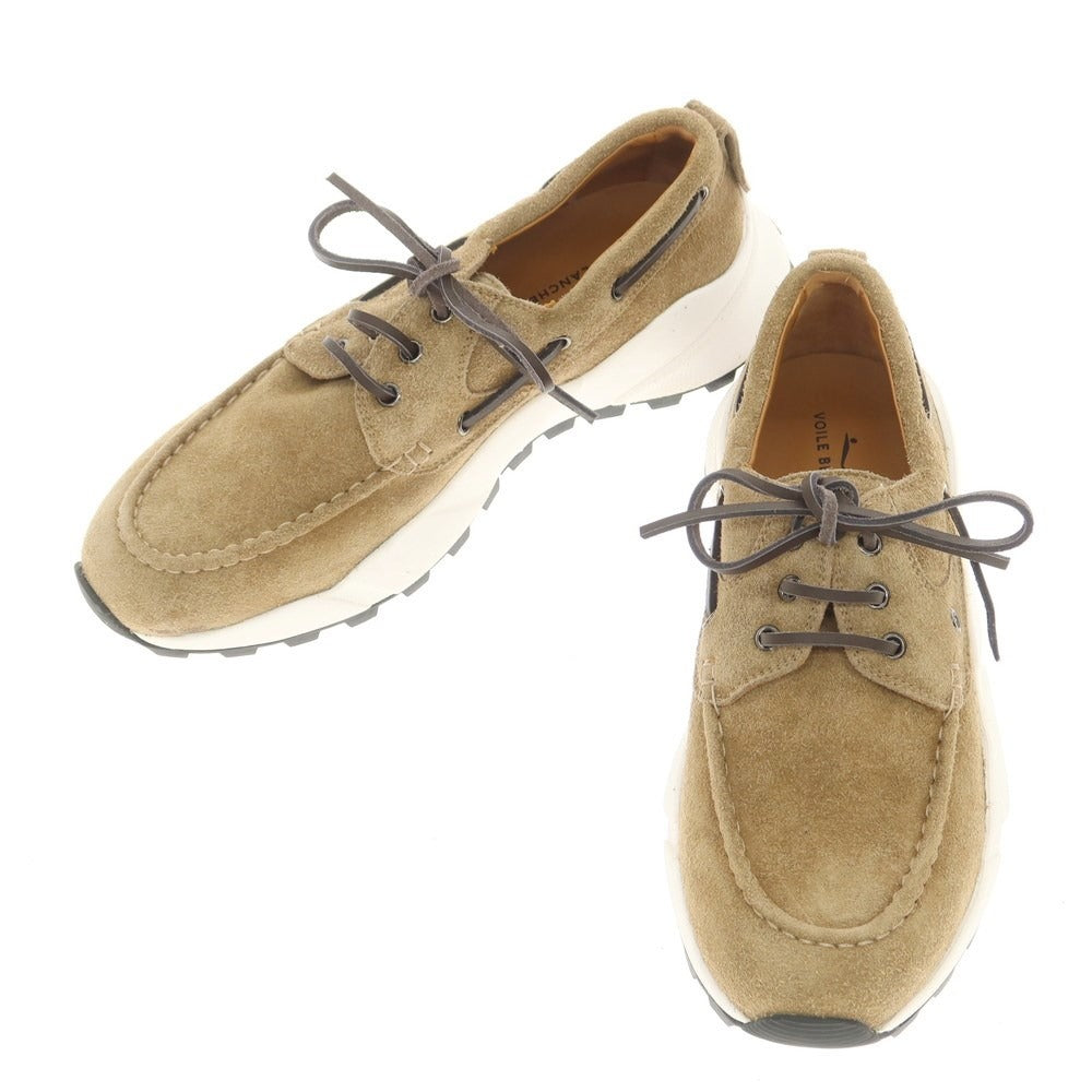 [New Outlet] VOILE BLANCHE EXTREEMER Suede Sneakers Dark Beige [42] [Condition Rank N-] [Men&