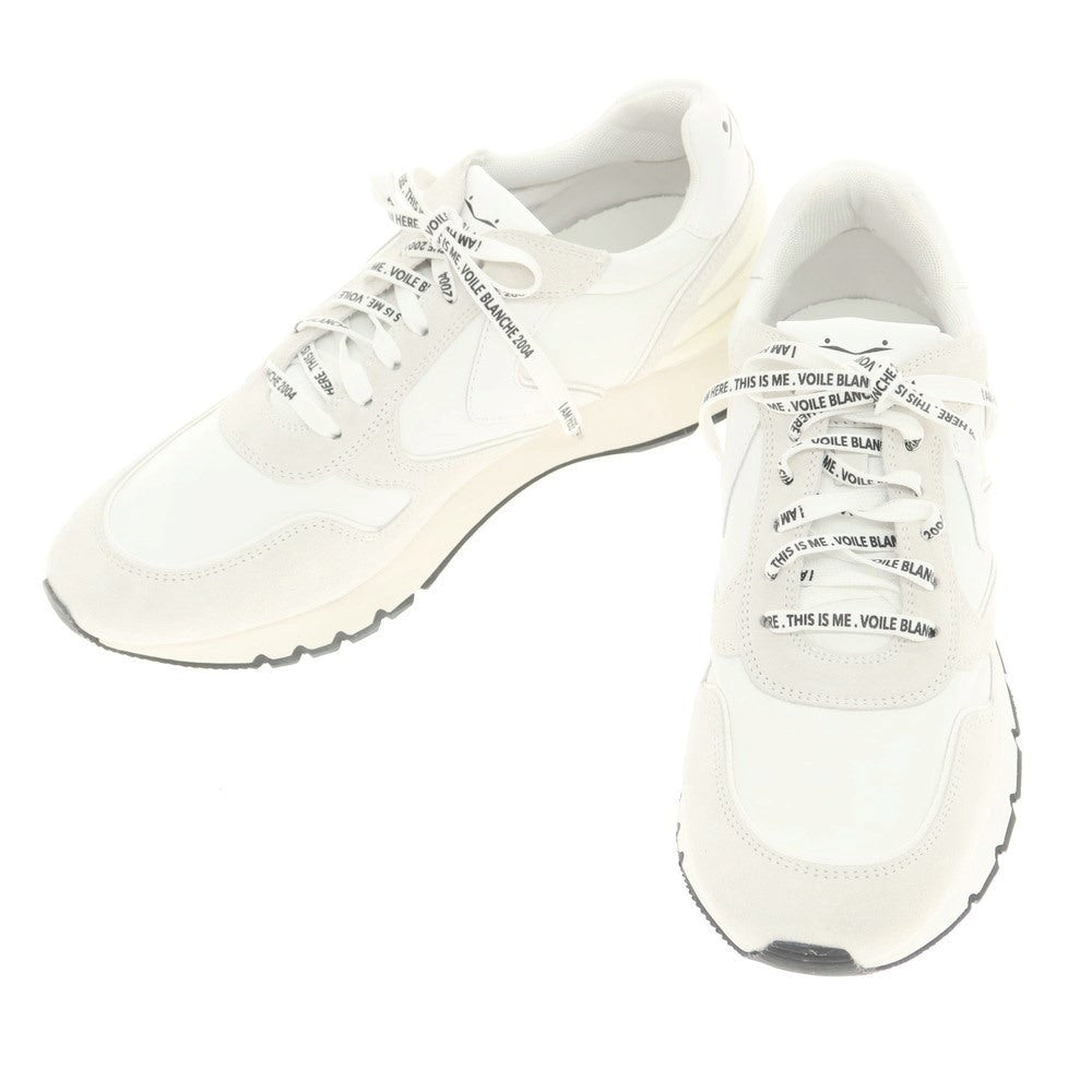 [New Outlet] VOILE BLANCHE LIAM POWER Leather Sneakers White x Light Gray [41] [Condition Rank N-] [Men&