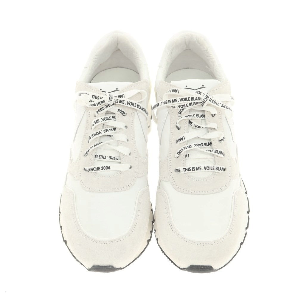 [New Outlet] VOILE BLANCHE LIAM POWER Leather Sneakers White x Light Gray [41] [Condition Rank N-] [Men&