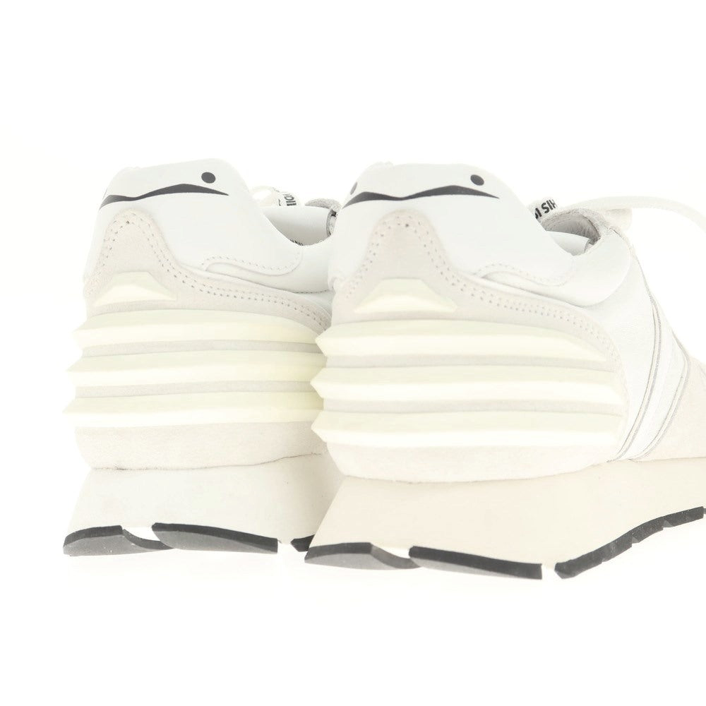 [New Outlet] VOILE BLANCHE LIAM POWER Leather Sneakers White x Light Gray [41] [Condition Rank N-] [Men&