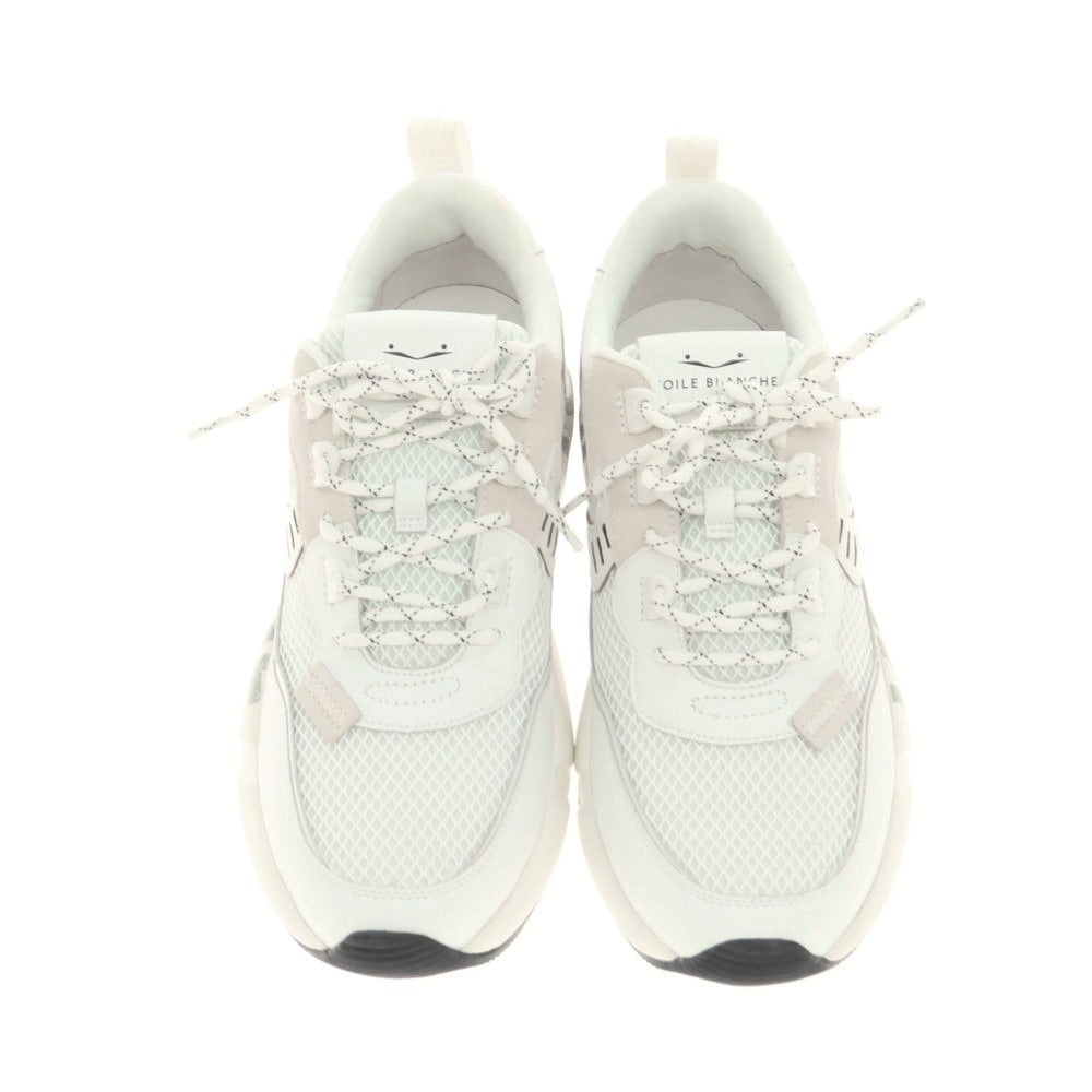 [New] Voile Blanche VOILE BLANCHE CLUB01 Mesh Leather Sneakers White [43] [Condition Rank N] [Men&