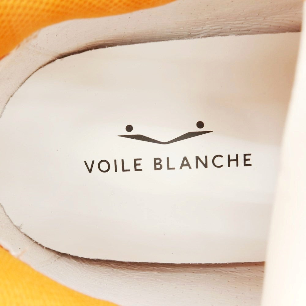 [New Outlet] Voile Blanche VOILE BLANCHE CLUB01 Mesh Leather Sneakers White x Orange [43] [Condition Rank N-] [Men&