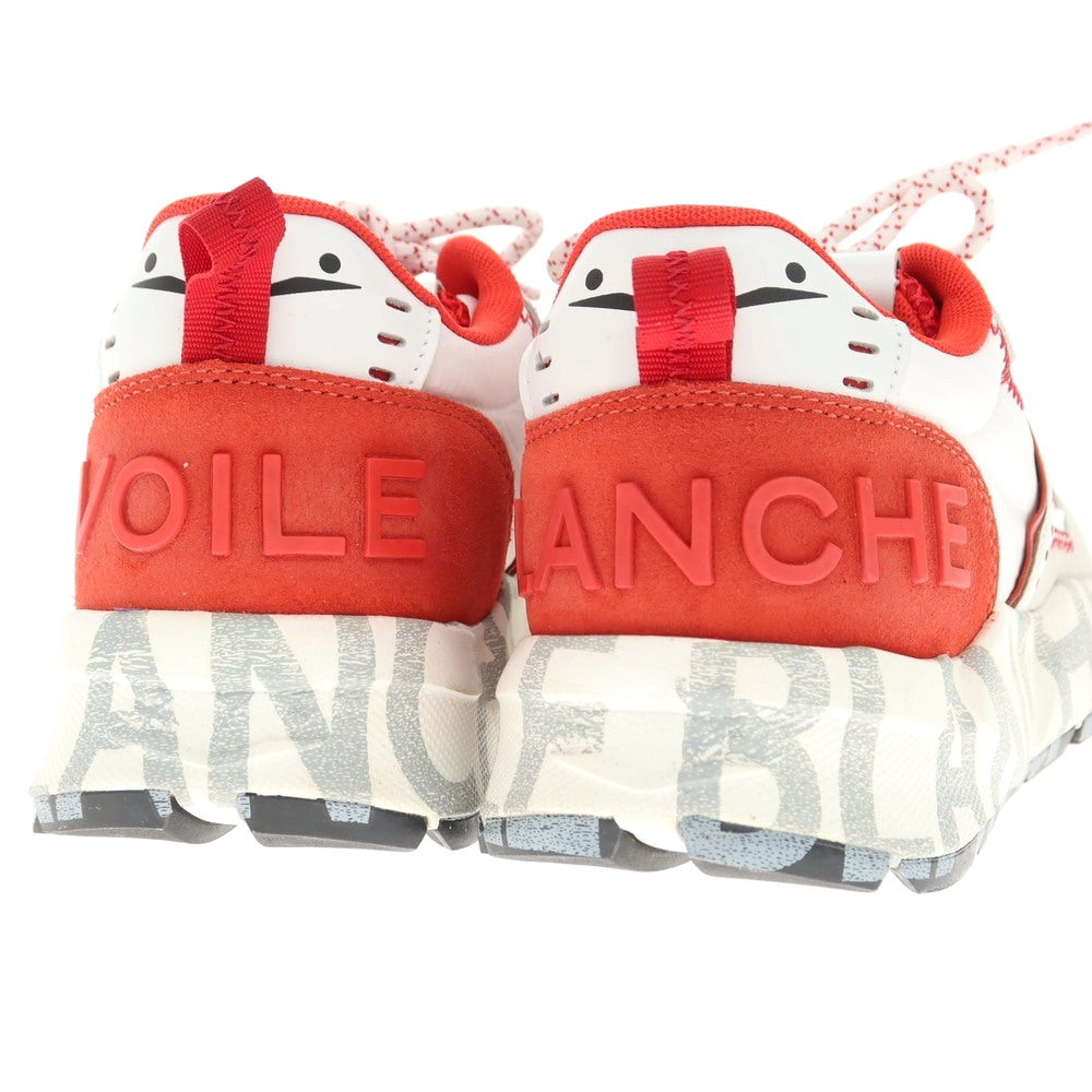 [New Outlet] Voile Blanche VOILE BLANCHE CLUB01 Mesh Leather Sneakers Red x White [39] [Condition Rank N-] [Men&