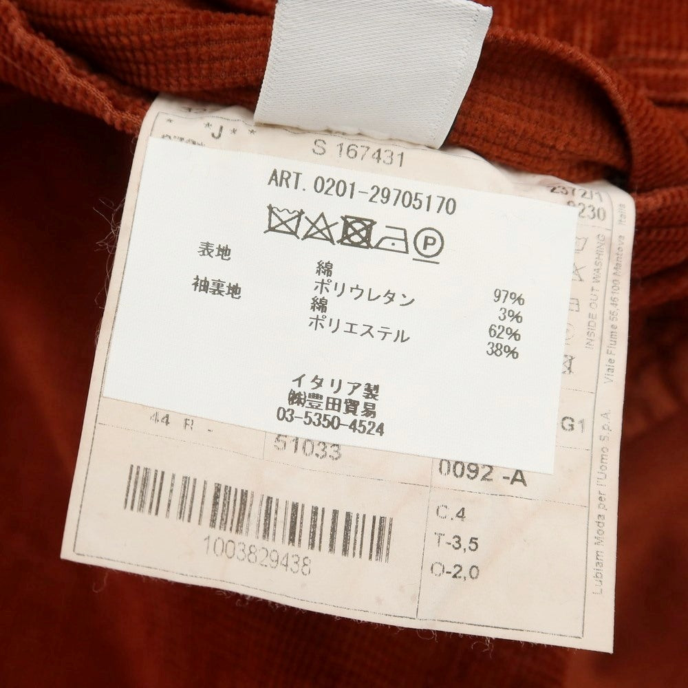 [Used] [Unused] LBM1911 Cotton Corduroy 2B Casual Jacket
 Terracotta [Size 44] [BRW] [A/W] [Condition Rank S] [Men&