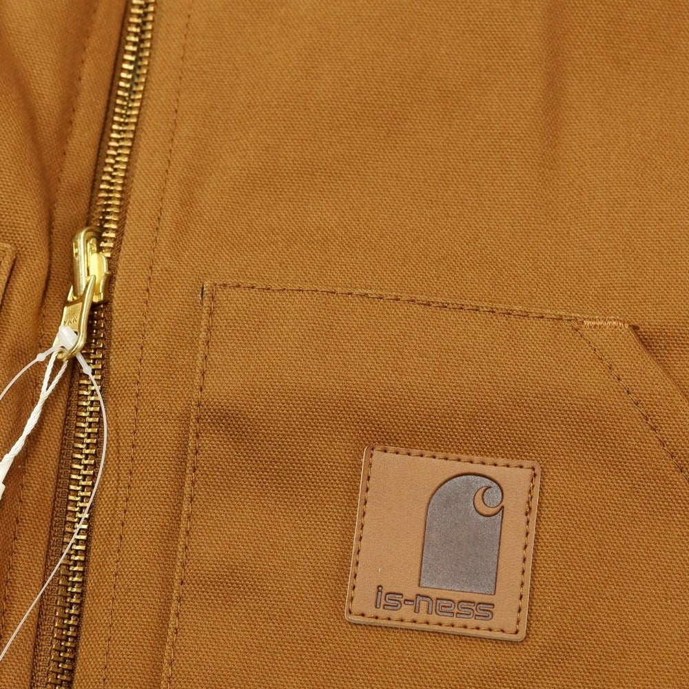 [Used] [Unused] is-ness reversible fleece zip-up vest, brown x light beige [UNISEX ONE SIZE] [Condition Rank S] [Men&