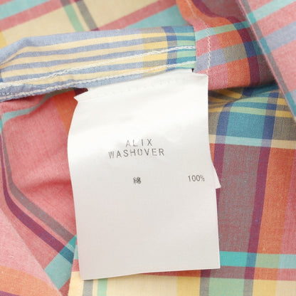 [Used] BEVILACQUA Cotton Check Wide Collar Casual Shirt Pink x Multicolor [S] [Condition Rank B] [Men&