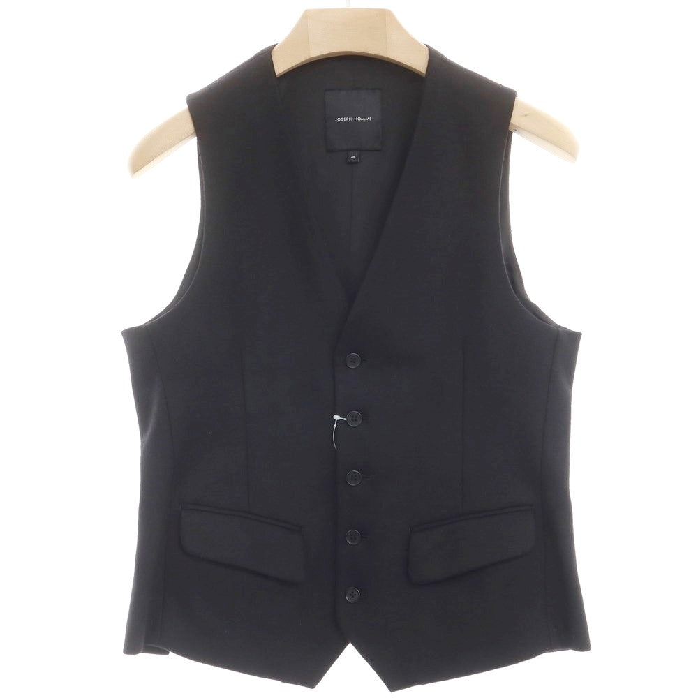 [Used] JOSEPH HOMME Wool Gilet Vest Black [46] [Condition Rank B] ​​[Men&