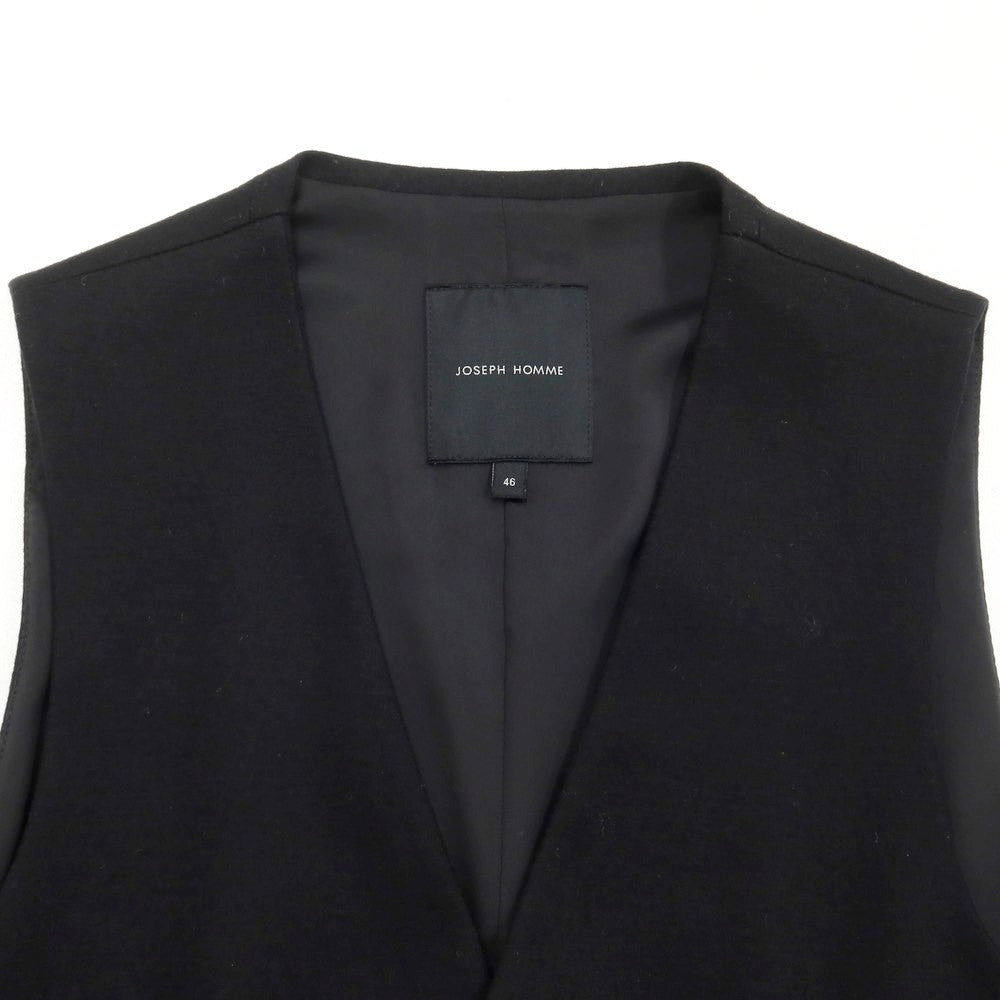 [Used] JOSEPH HOMME Wool Gilet Vest Black [46] [Condition Rank B] ​​[Men&