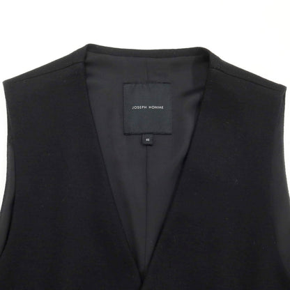 [Used] JOSEPH HOMME Wool Gilet Vest Black [46] [Condition Rank B] ​​[Men&