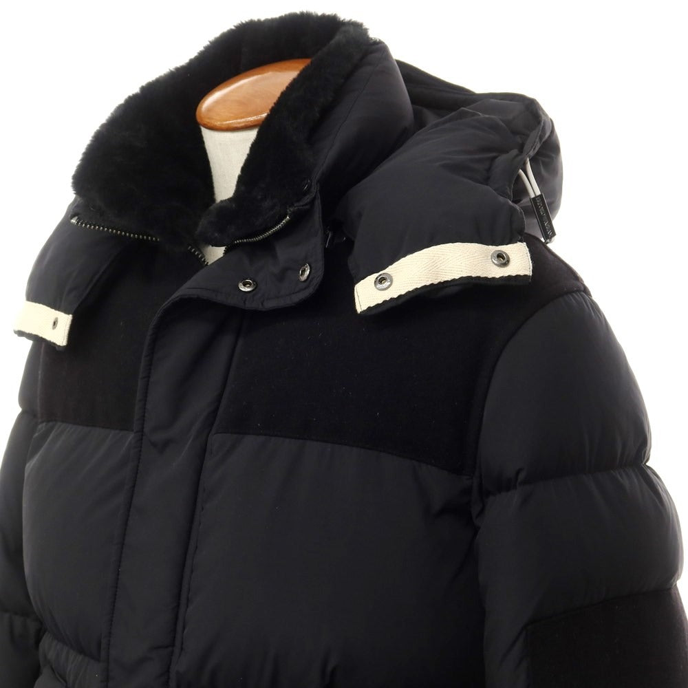 [Used] Emporio Armani EMPORIO ARMANI Polyester wool switching down jacket Black [46] [Condition rank B] ​​[Men&