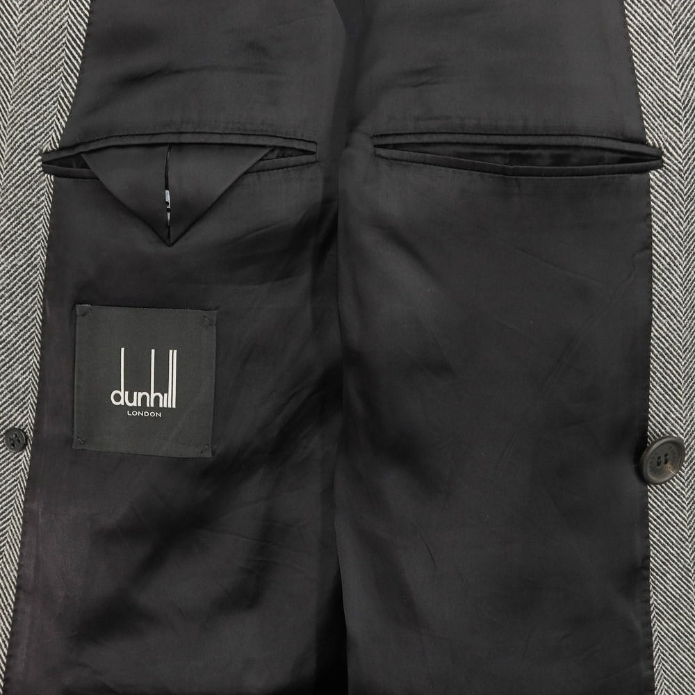 【中古】ダンヒル Dunhill ウール ヘリンボーン ダブルブレストコート ブラックxホワイト【 46 】【 状態ランクC 】【 メンズ 】
[BPD]