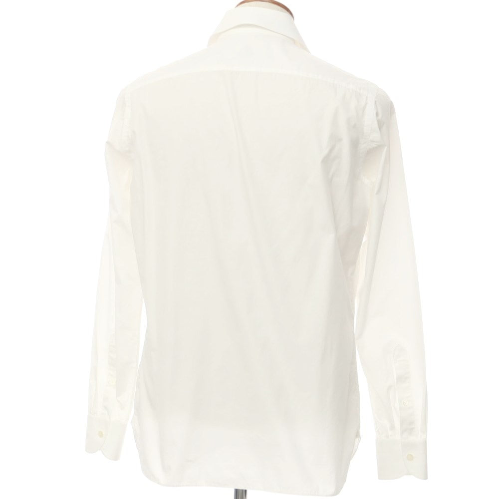 [Used] Luigi Borrelli Cotton Wide Collar Dress Shirt White [40] [Condition Rank B] ​​[Men&