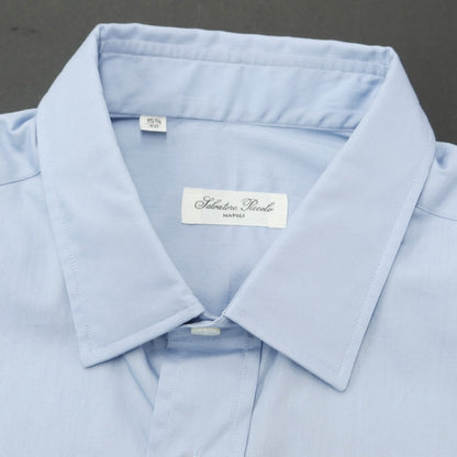 [Used] Salvatore Piccolo Cotton Regular Collar Casual Shirt Blue [40] [Condition Rank A] [Men&