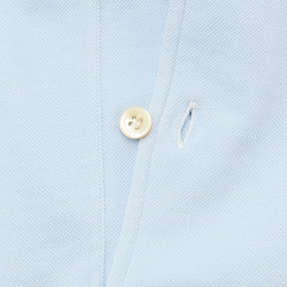 [Used] ERRICO FORMICOLA Cotton Pique Long Sleeve Polo Shirt
 Light blue [Size M] [BLU] [S/S/A/W] [Condition Rank C] [Men&