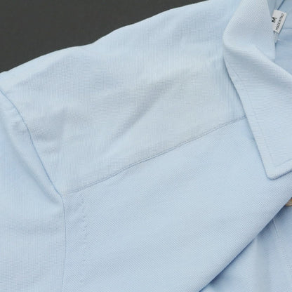 [Used] ERRICO FORMICOLA Cotton Pique Long Sleeve Polo Shirt
 Light blue [Size M] [BLU] [S/S/A/W] [Condition Rank C] [Men&