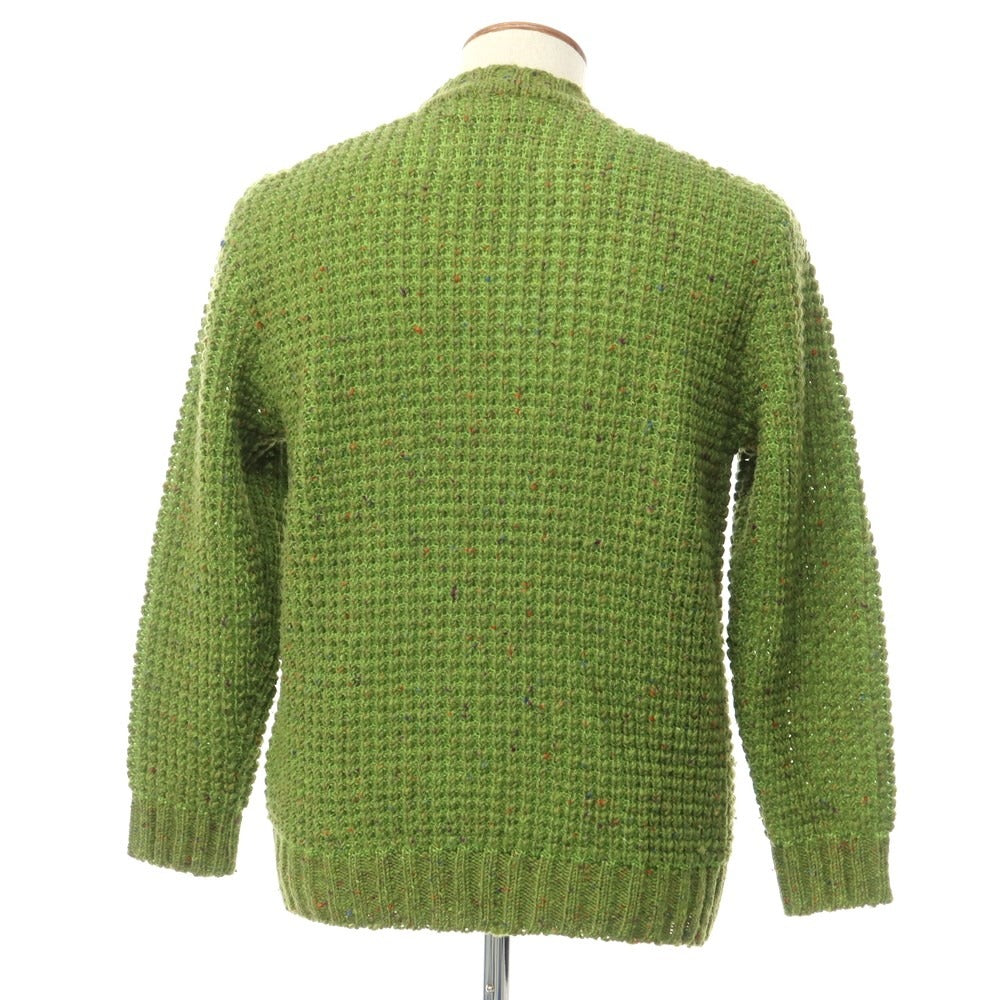 [Used] Corsini low gauge wool crew neck knit green [46] [Condition rank C] [Men&