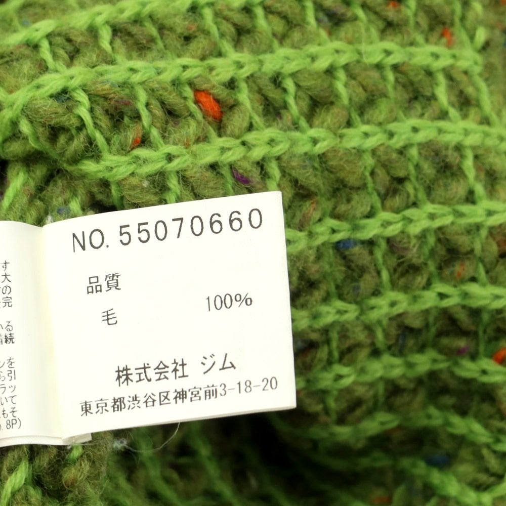 [Used] Corsini low gauge wool crew neck knit green [46] [Condition rank C] [Men&