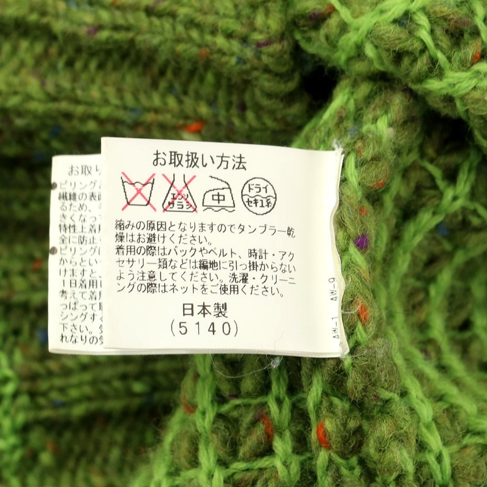 [Used] Corsini low gauge wool crew neck knit green [46] [Condition rank C] [Men&