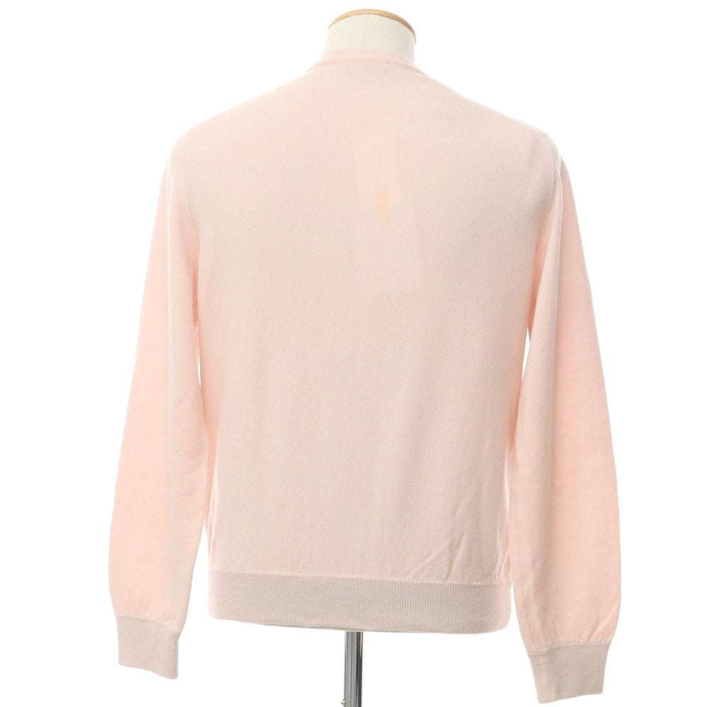 [Used] Dunhill high gauge wool V-neck knit, light pink [M] [Condition: C] [Men&