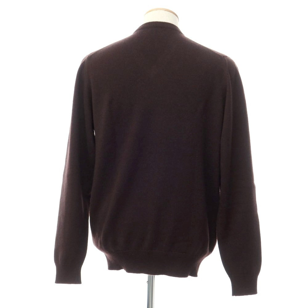 [Used] PURDEY Cashmere V-neck Sweater Dark Brown [M] [Condition Rank B] ​​[Men&