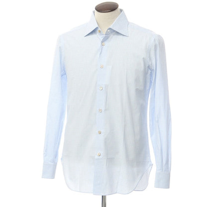 【中古】キートン Kiton コットン チェック ワイドカラー ドレスシャツ ライトブルーxホワイト【 41 】【 状態ランクB 】【 メンズ 】
[DPD]