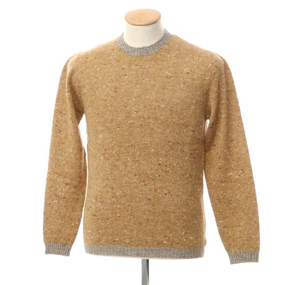 [New] STILE LATINO Wool Cashmere Crew Neck Knit Brown Beige [44] [Condition Rank N] [Men&