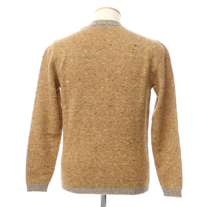 [New] STILE LATINO Wool Cashmere Crew Neck Knit Brown Beige [44] [Condition Rank N] [Men&