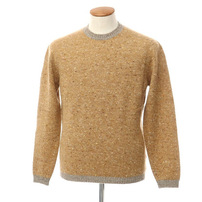 [New] STILE LATINO Wool Cashmere Crew Neck Knit Brown Beige [48] [Condition Rank N] [Men&