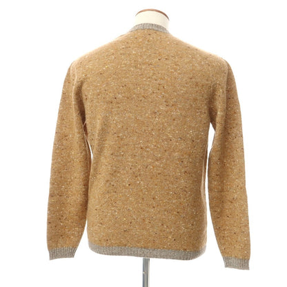 [New] STILE LATINO Wool Cashmere Crew Neck Knit Brown Beige [48] [Condition Rank N] [Men&